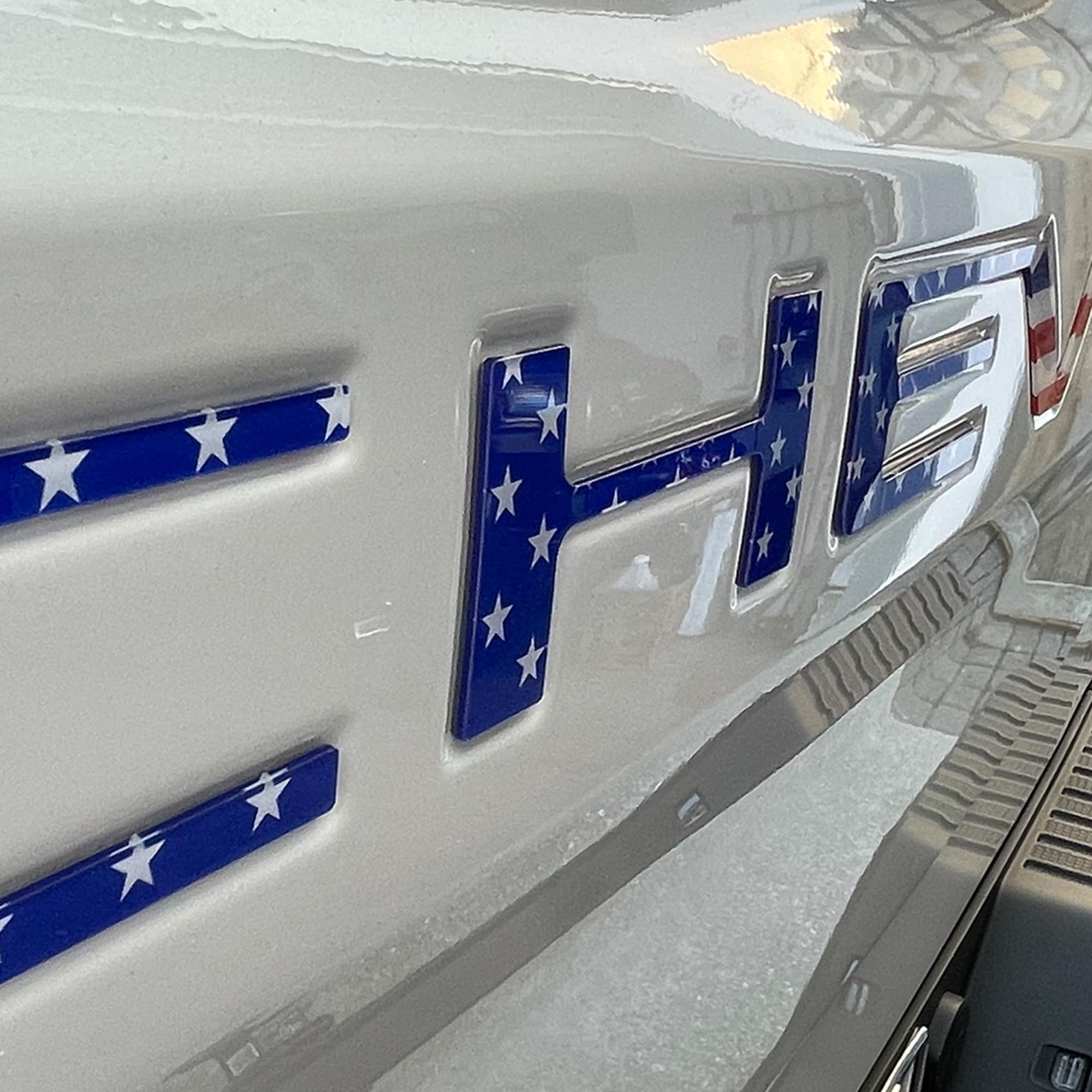 Texflic installation-ready tailgate letters for quick, easy DIY fit.