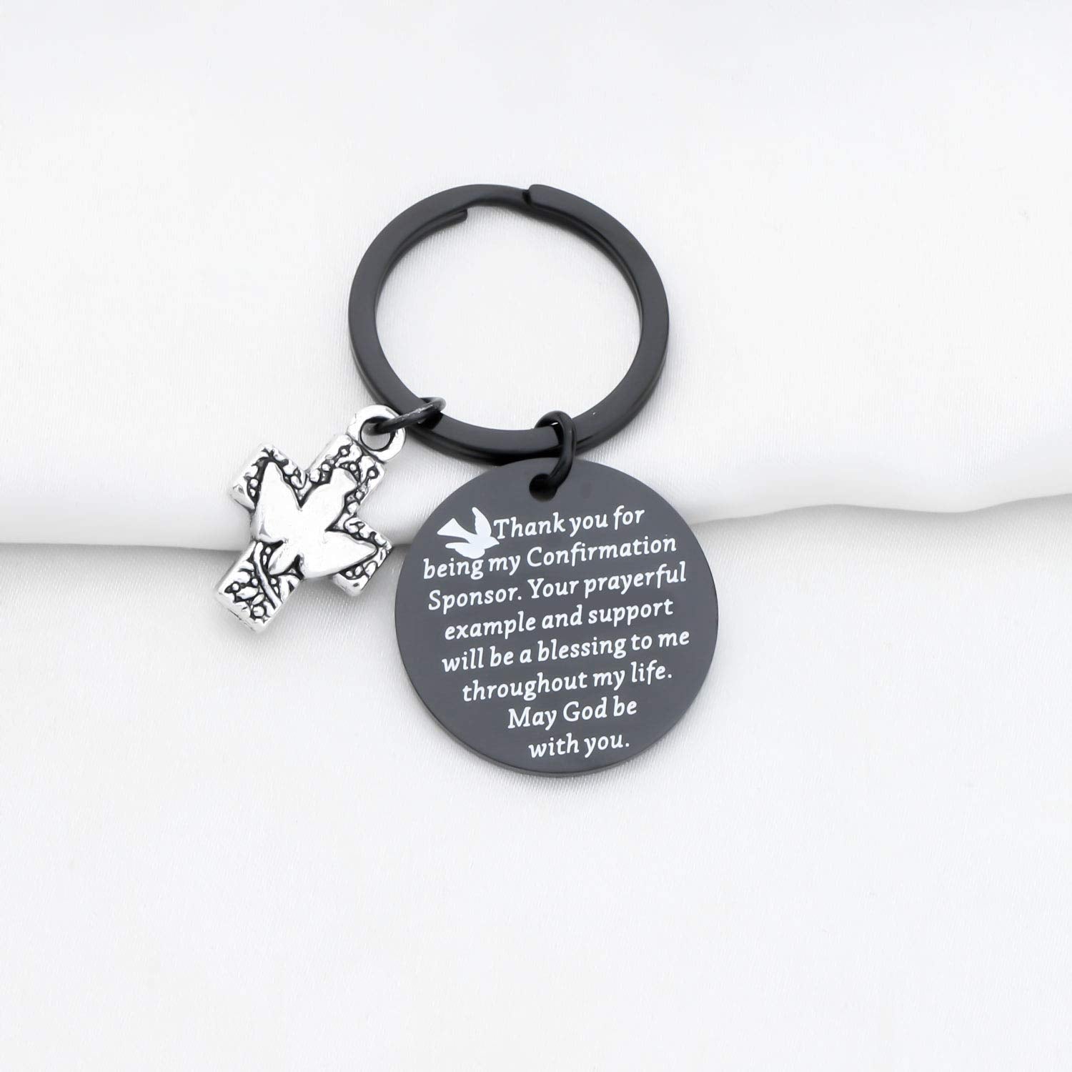 TGBJE Hand-stamped sponsor keychain, ideal gift of appreciation.