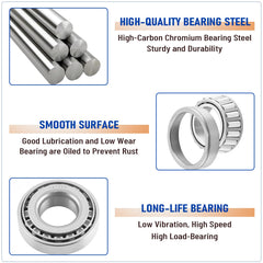 Tgkjmad 14125A outer bearing designed for 8-lug hubs