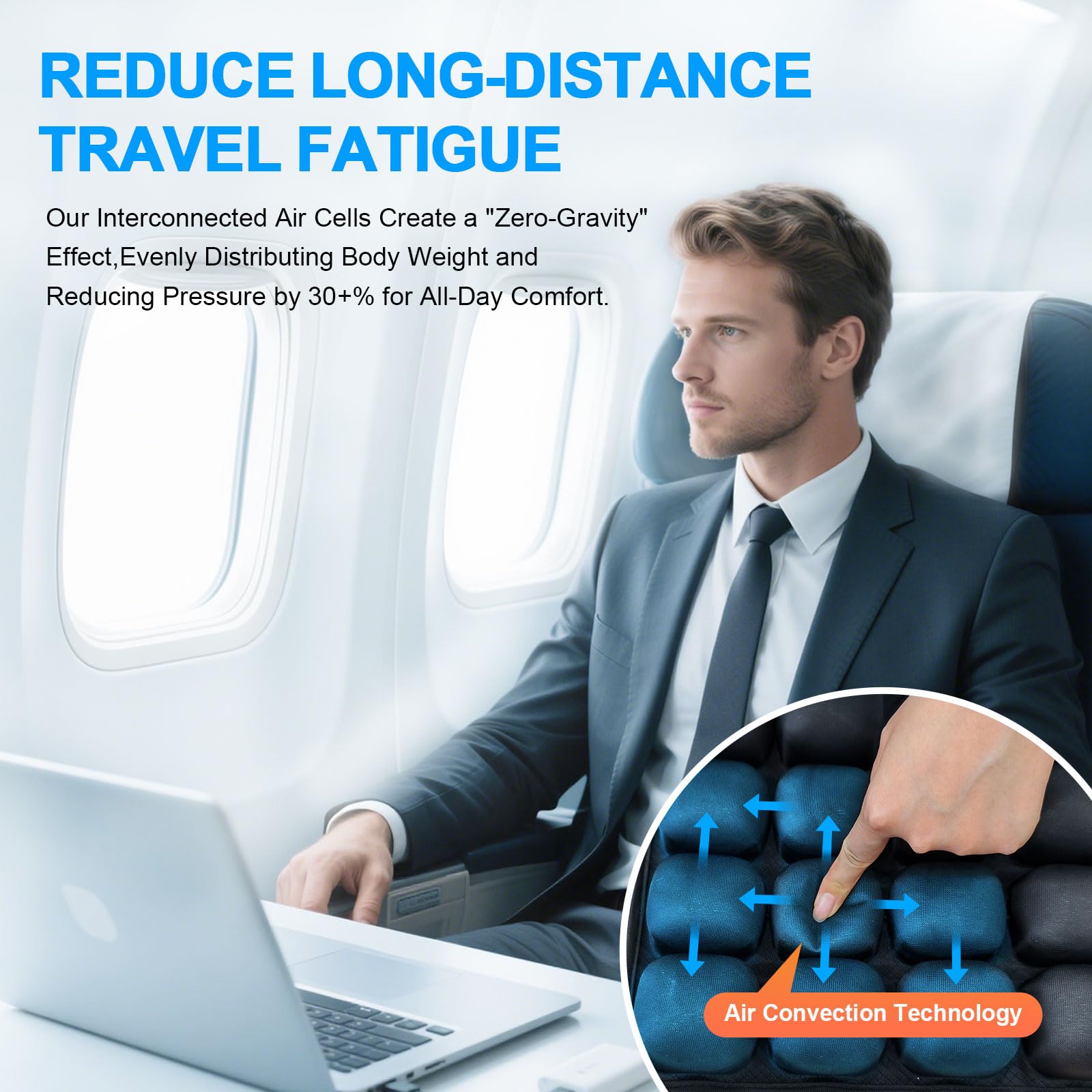 TgMatLamp cushion shows lycra-TPU surface for sweat resistance.