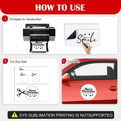 Thaibear blank car magnets customizable with inkjet printable vinyl for branding.