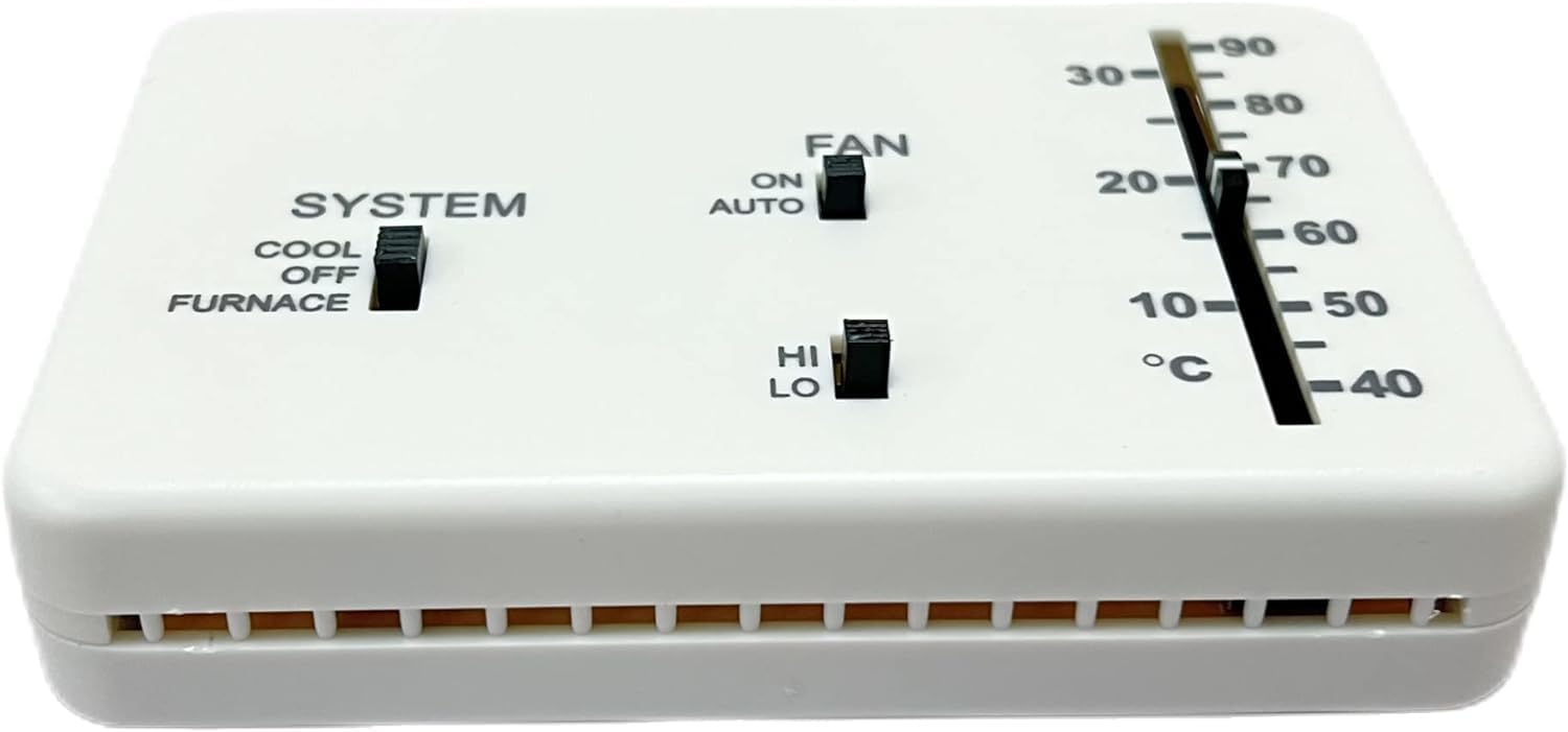 That one XZHJJF RV Thermostat front view for precise climate control on the go.