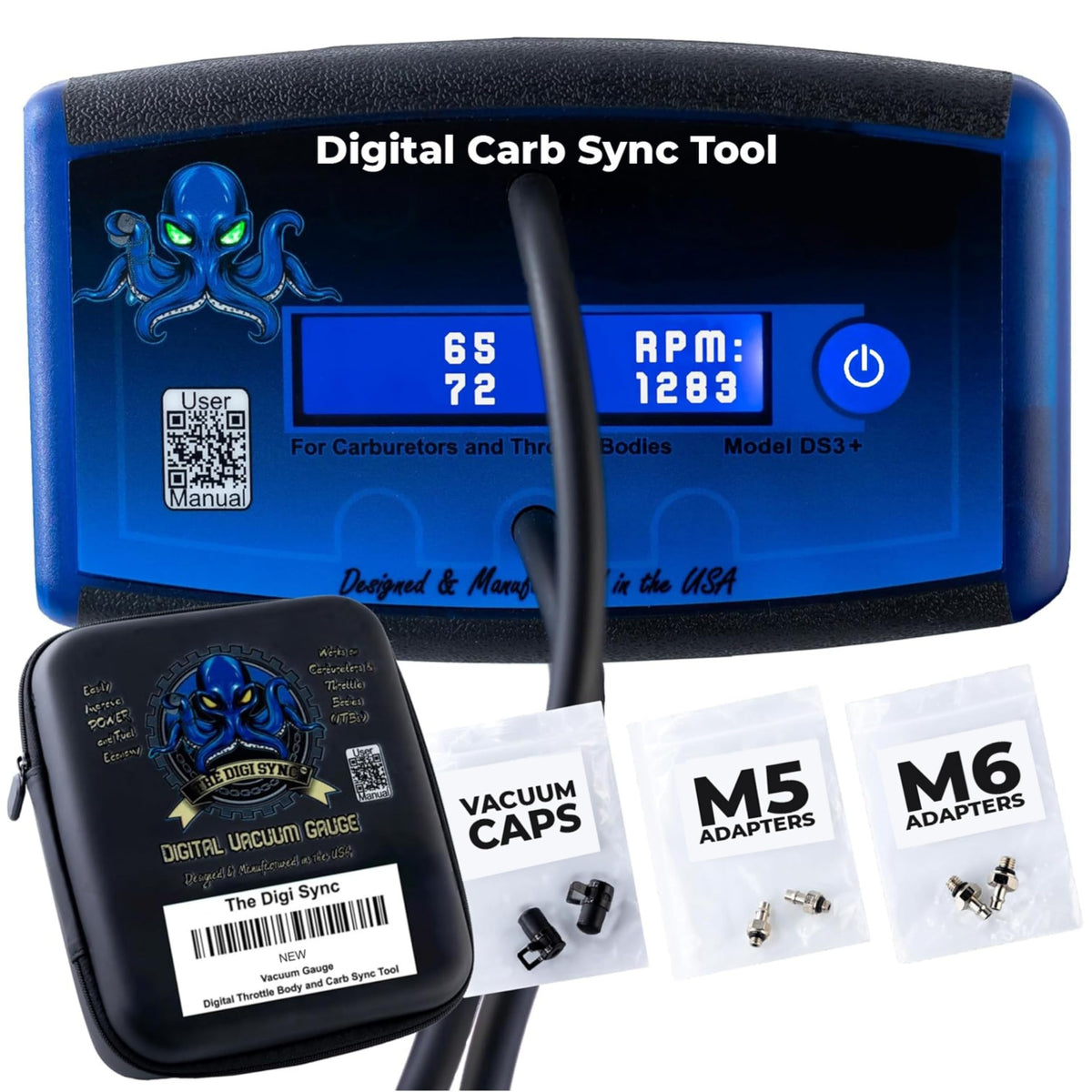 The Digi Sync 2-Channel front panel for quick throttle balance checks