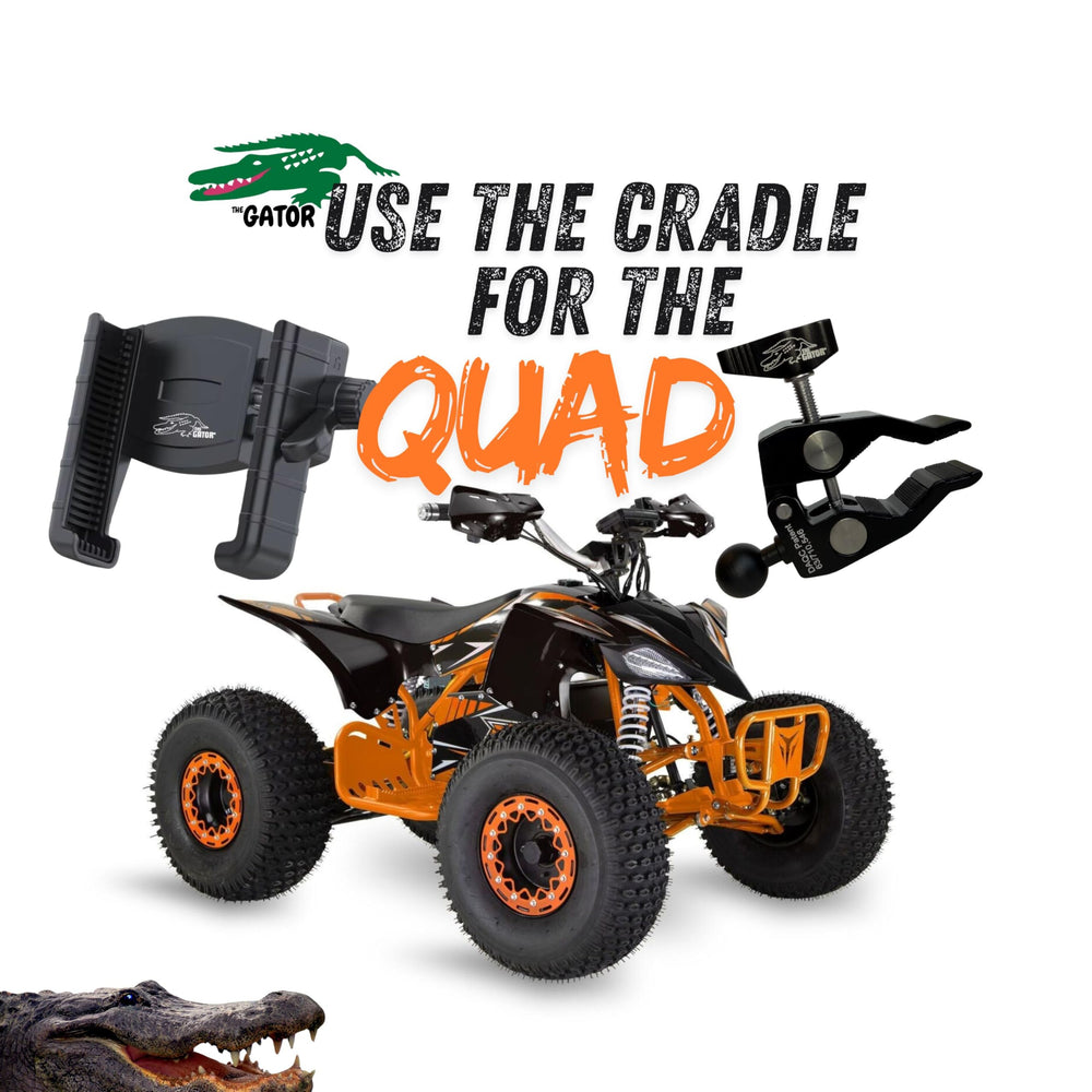 THE GATOR all-metal clamp minimizes breakage risk compared to plastic clamps.