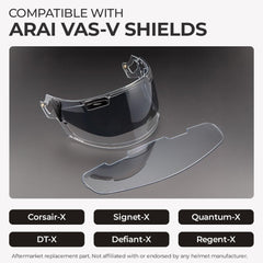 The Helmet Shop VAS-V dual-pane barrier delivers lasting anti-fog protection in rain and cold