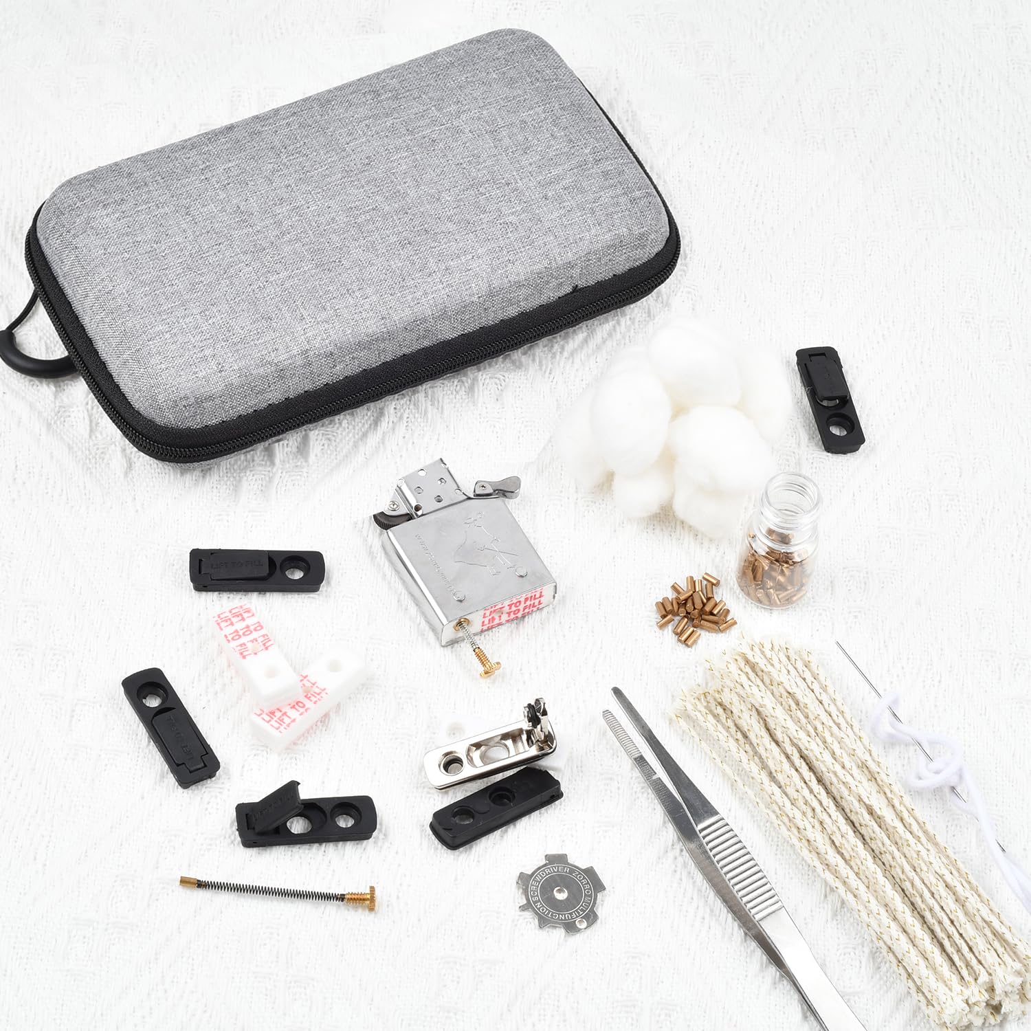 The Left Bridge compact black case keeps all parts portable