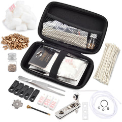 The Left Bridge lighters maintenance kit case showing organized tools and parts for quick repairs