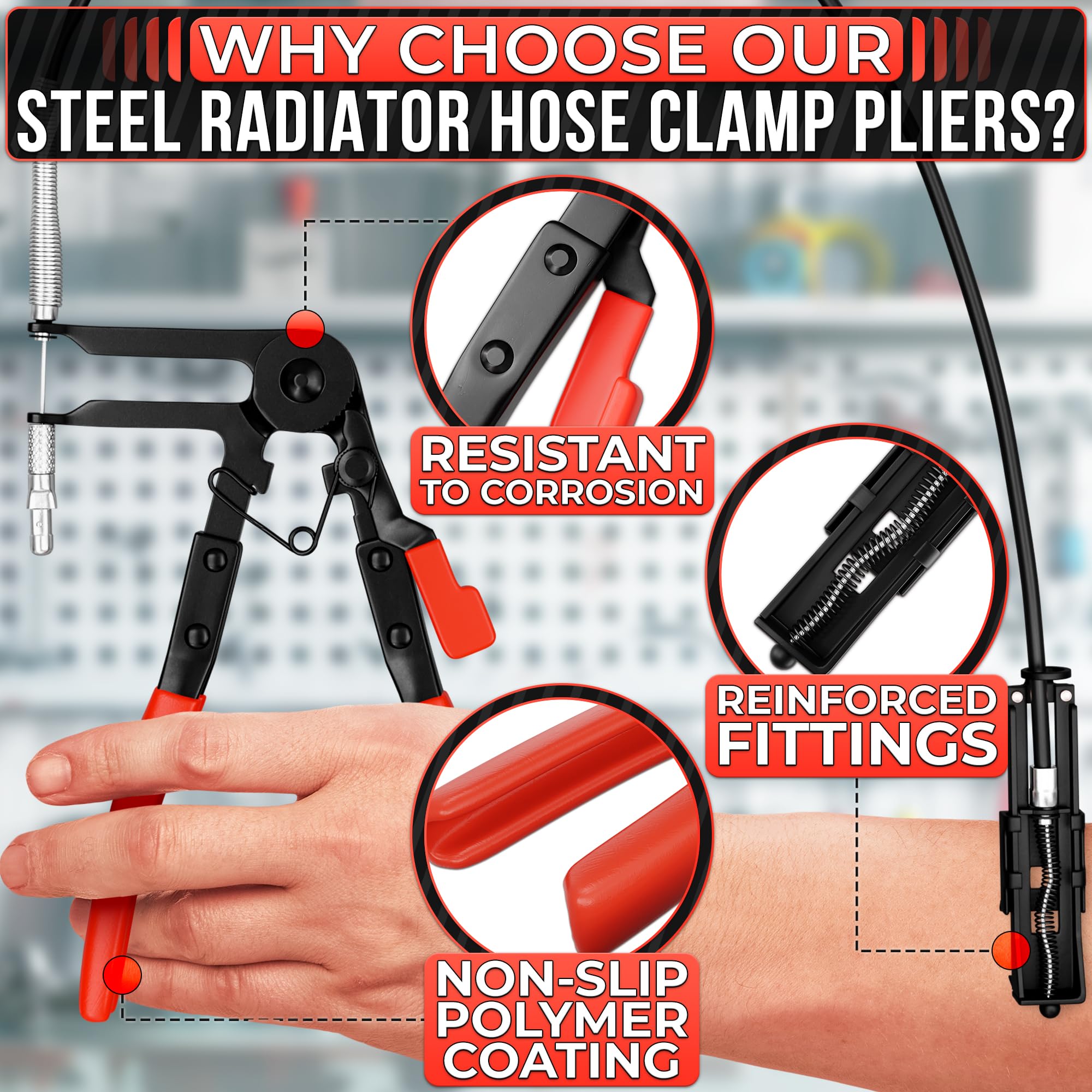 The Little Green Change corrosion-resistant carbon steel hose clamp pliers