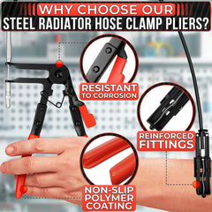 The Little Green Change corrosion-resistant carbon steel hose clamp pliers