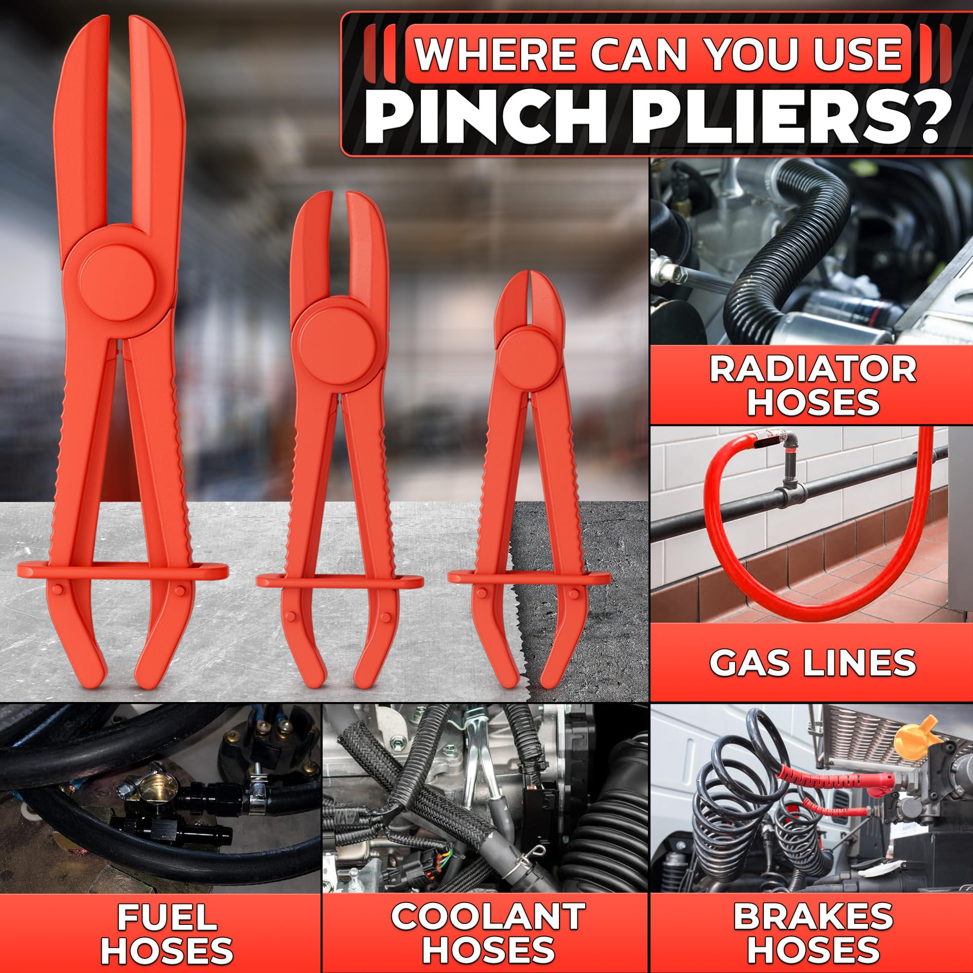 The Little Green Change coolant hose pinch-off pliers large for larger diameter hoses