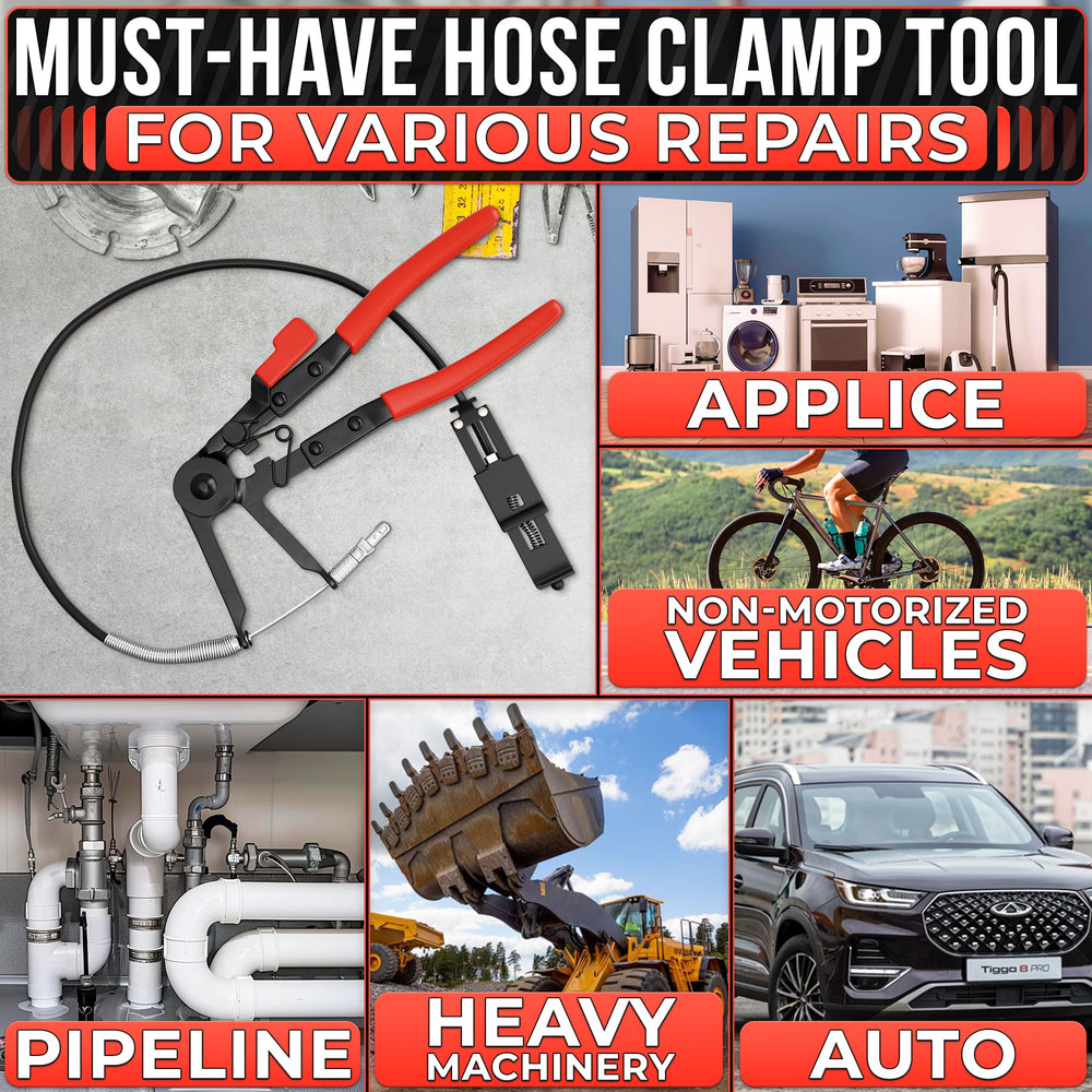 The Little Green Change coolant hose pliers ideal for tight engine bay access