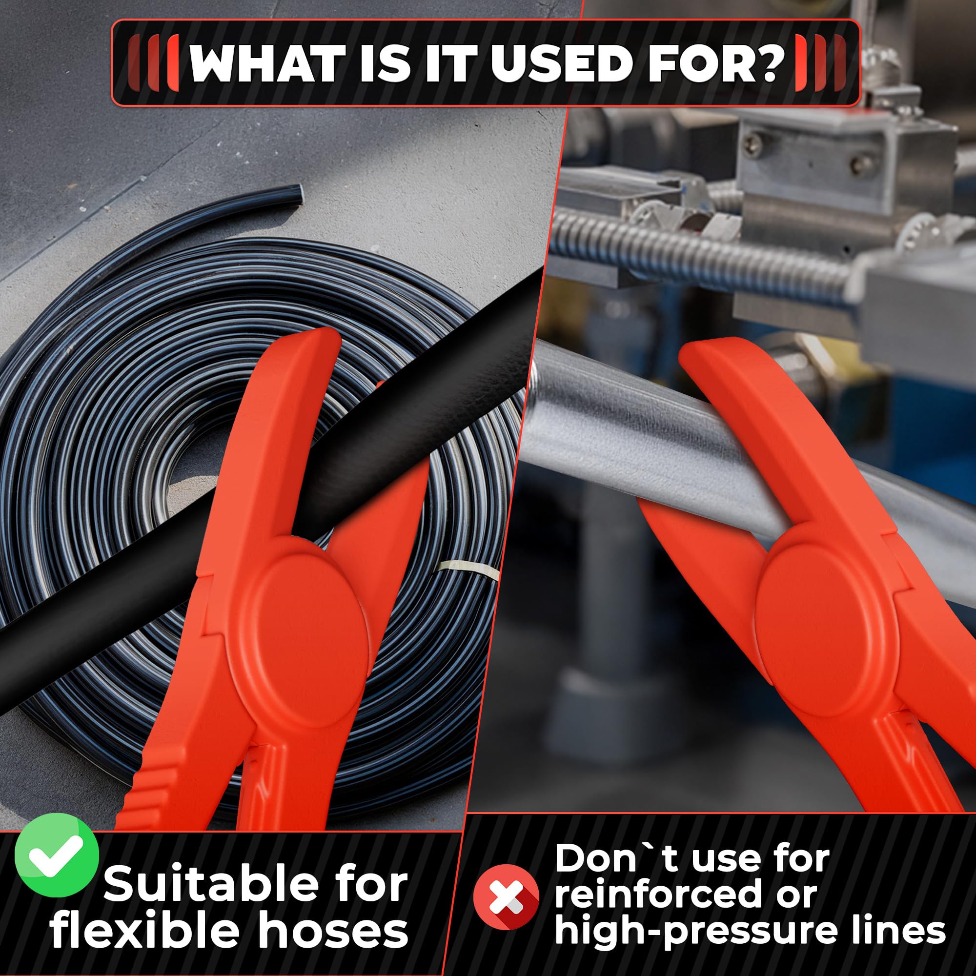 The Little Green Change rust-proof nylon hose pliers support lasting reliability