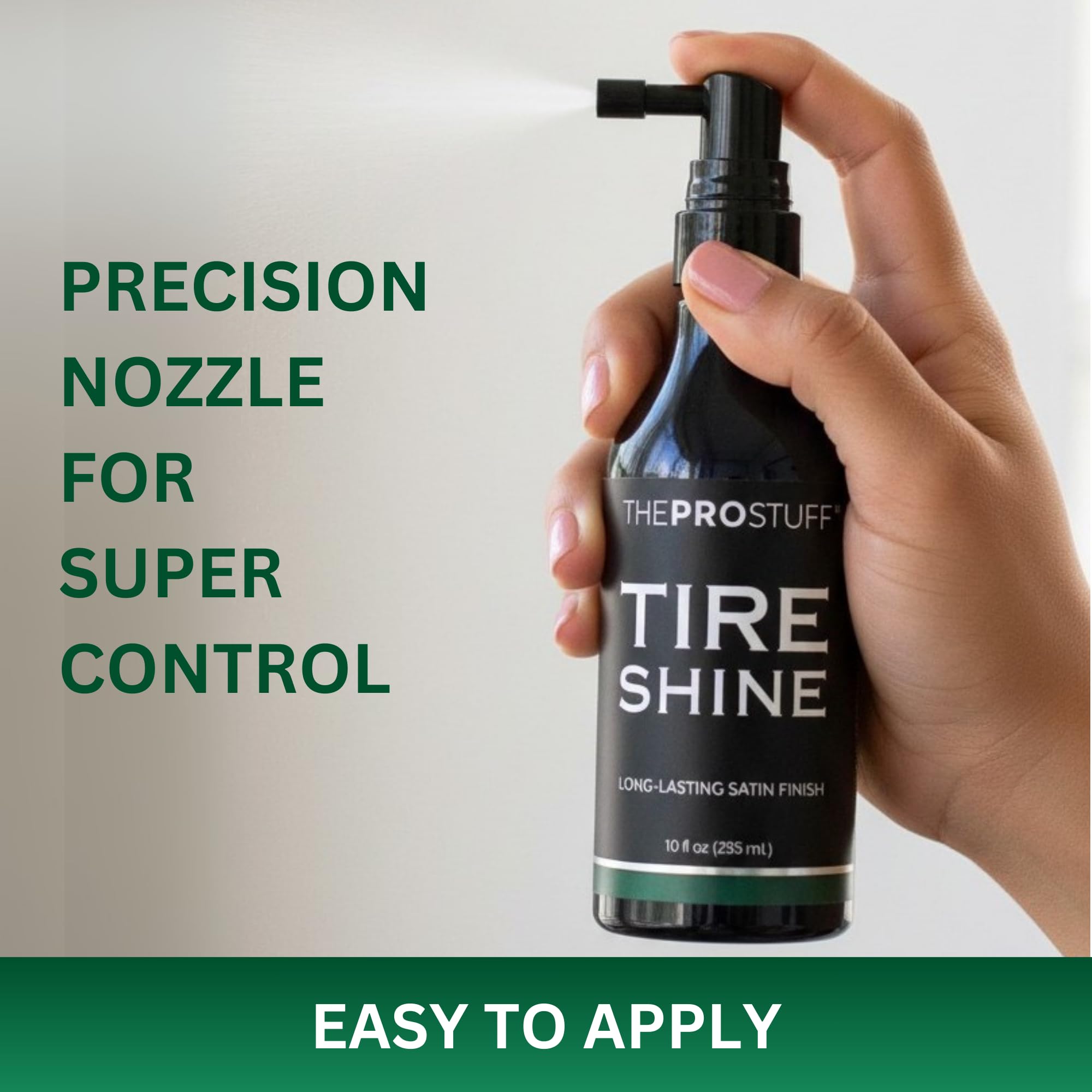 The Pro Stuff glow lasts, resisting washing and rain for extended shine.