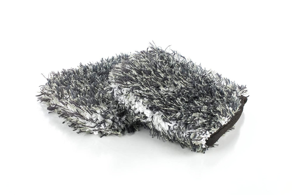 The Rag Company Cyclone Ultra Wheel Mitt used to clean grill surfaces safely.