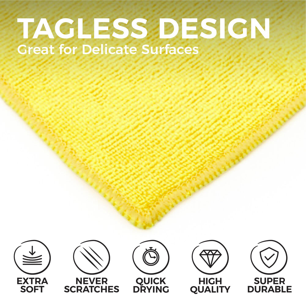 The Rag Company dense fiber close-up shows high-density fibers for absorbency