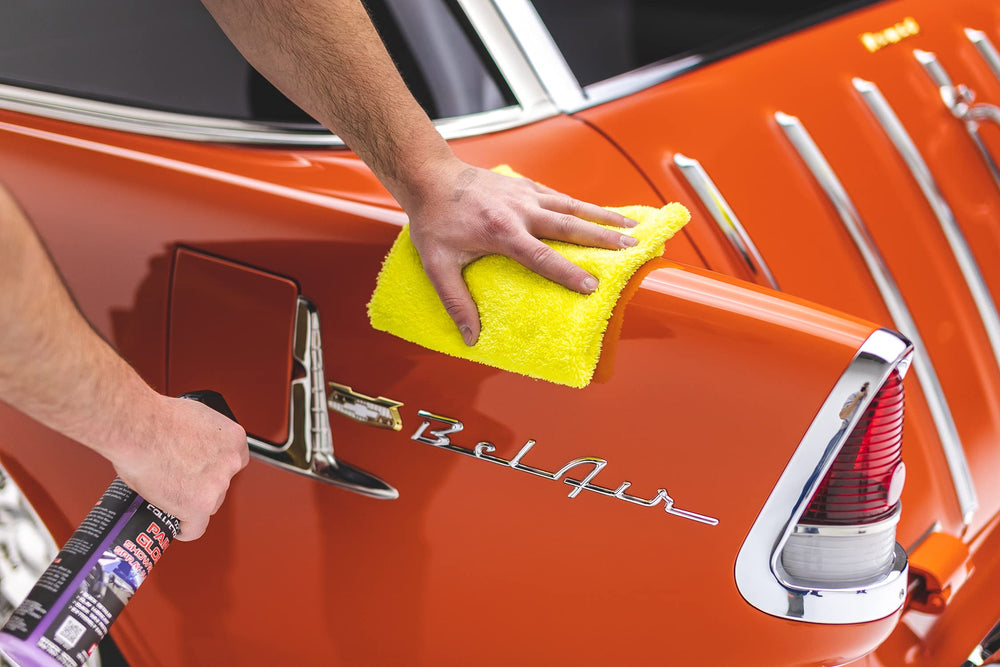 The Rag Company Eagle Edgeless 350 five-pack, 16x16 inches, premium detailing towels.