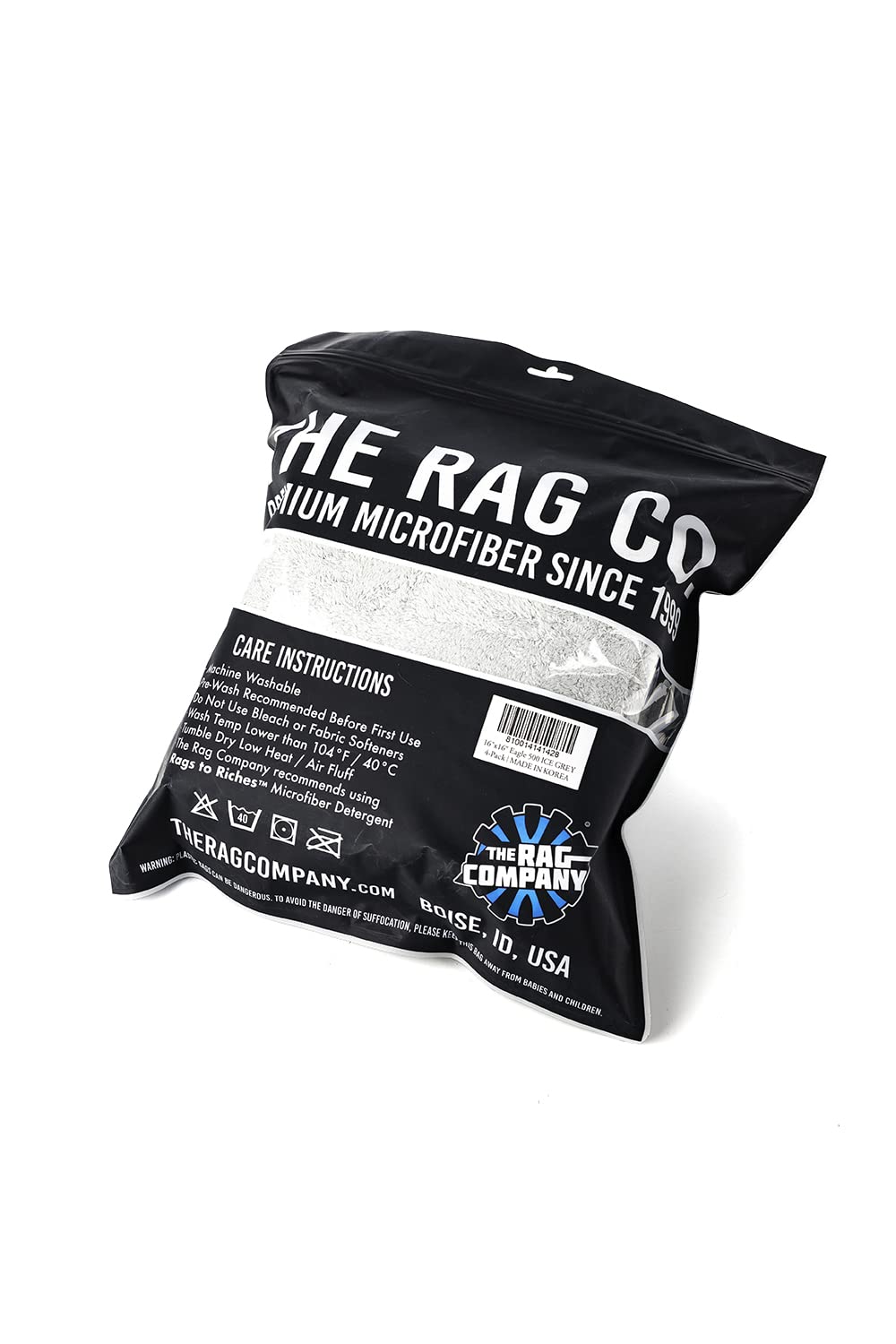 The Rag Company Eagle Edgeless 500 ice grey pack showcases versatile color option.
