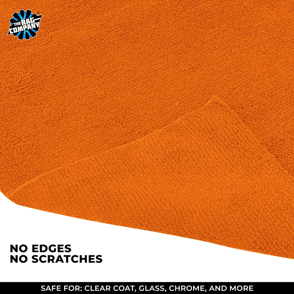 The Rag Company edgeless 365 towel dual-pile closeup for buffing and residue removal.