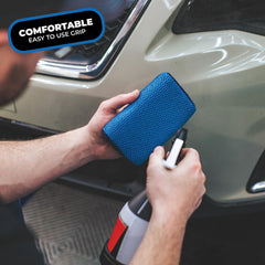 Final wash step with The Rag Company Ultra Clay Scrubber before waxing for a cleaner finish.