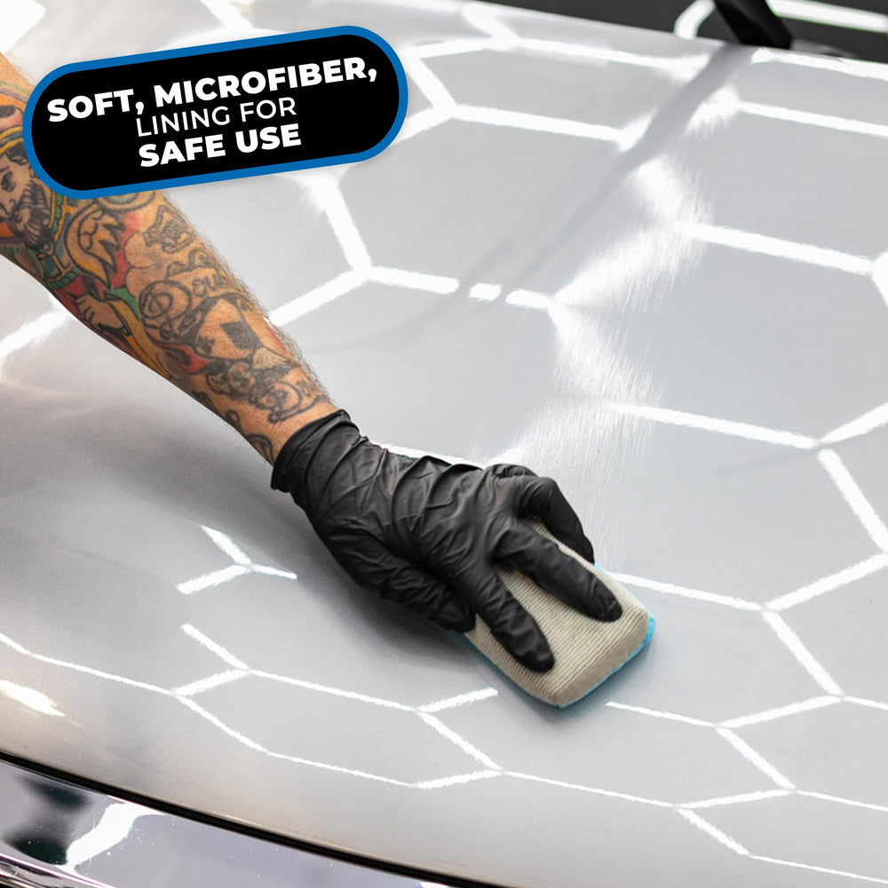 The Rag Company 3x5 inch applicator size overview for precise spot treatments.