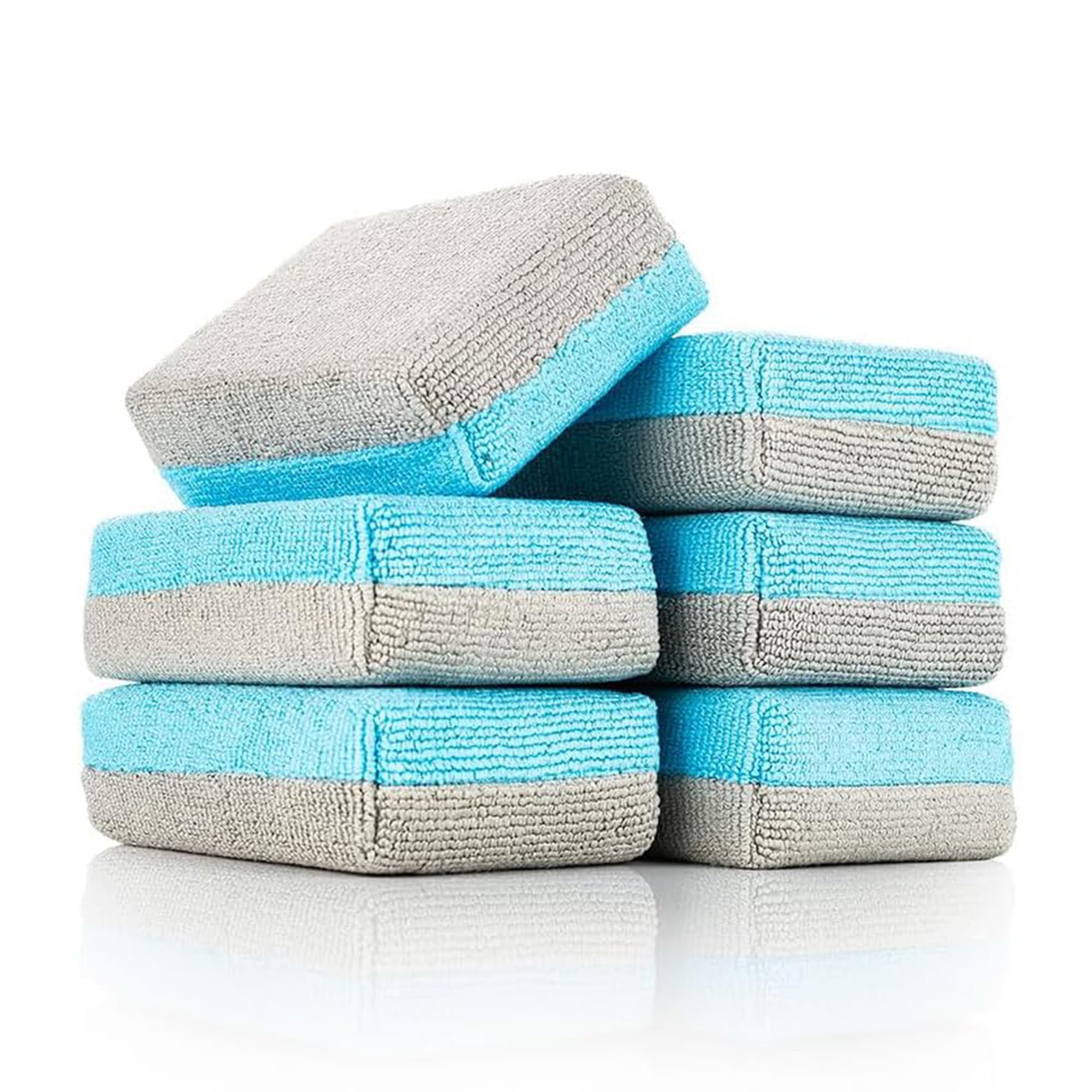 The Rag Company Ultra No Soak applicator, ultra blue close-up for smooth coating laydown.