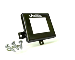Theft Protection Solutions radar sensor protector installed on CR-V front radar for theft deterrence.