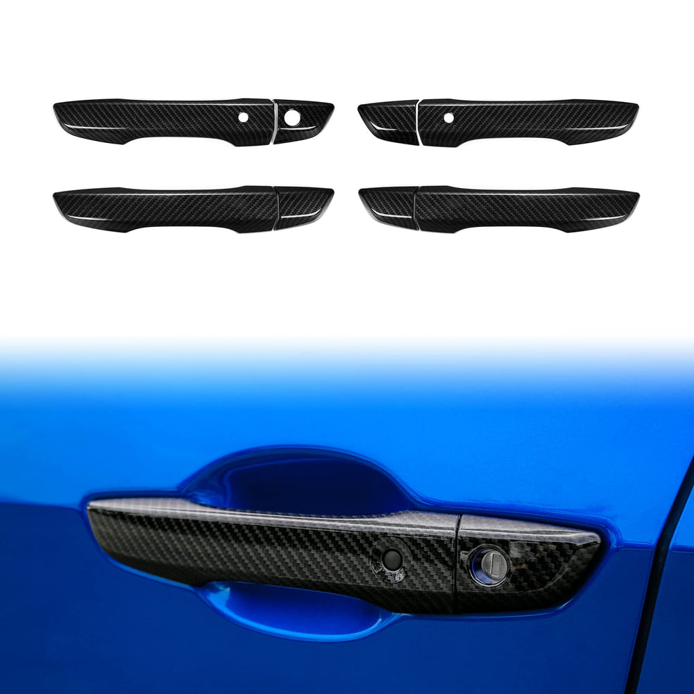 Thenice Civic carbon fiber door handle cover adds sport-inspired style to the 10th gen exterior