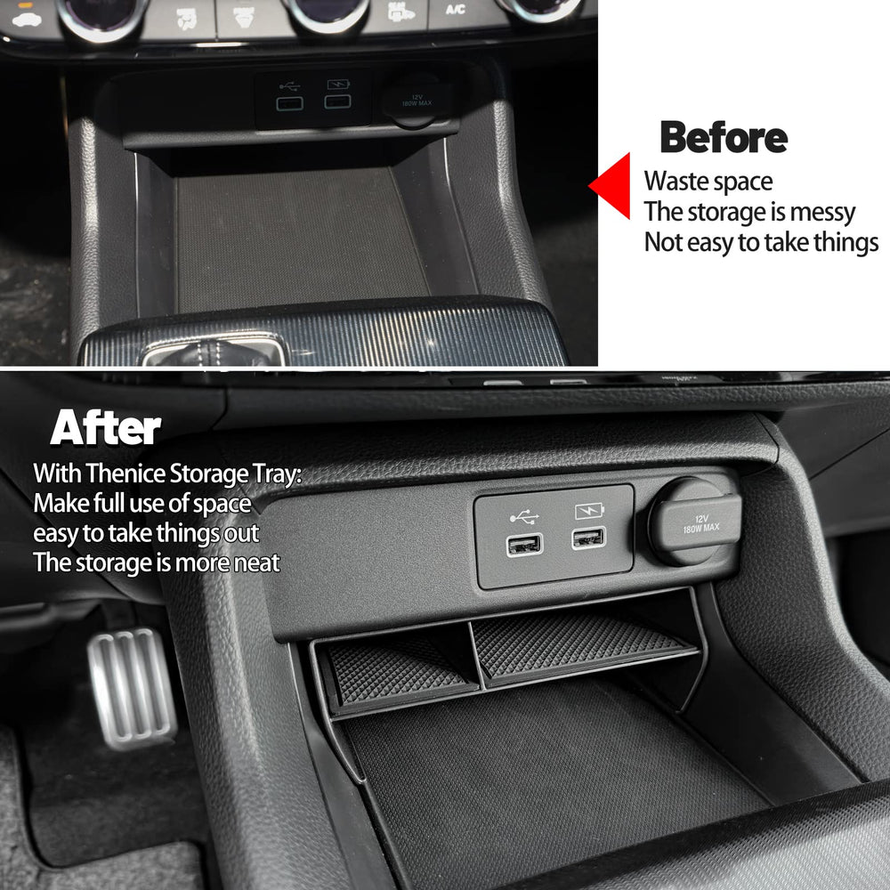 Thenice glove storage box keeps essentials within reach in Civic cabin