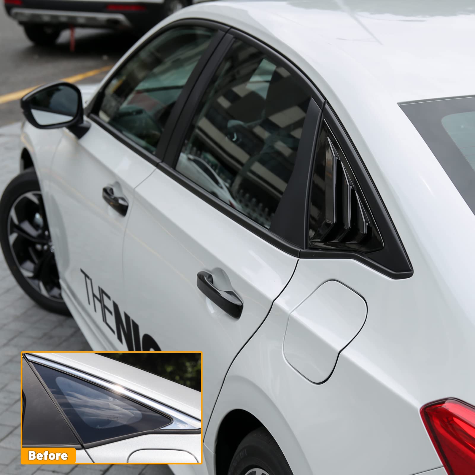 Thenice ABS plastic louvers emphasize durability and long-lasting shine.