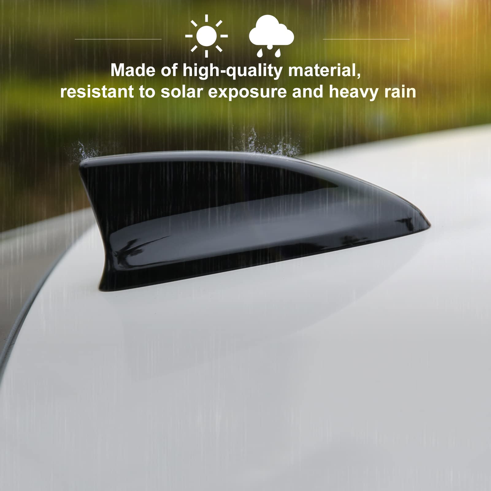 Thenice CR-V antenna topper glossy black boosts style with durable finish