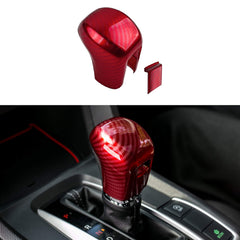 Thenice CVT gear shift knob cover in red finish for a sportier cabin.