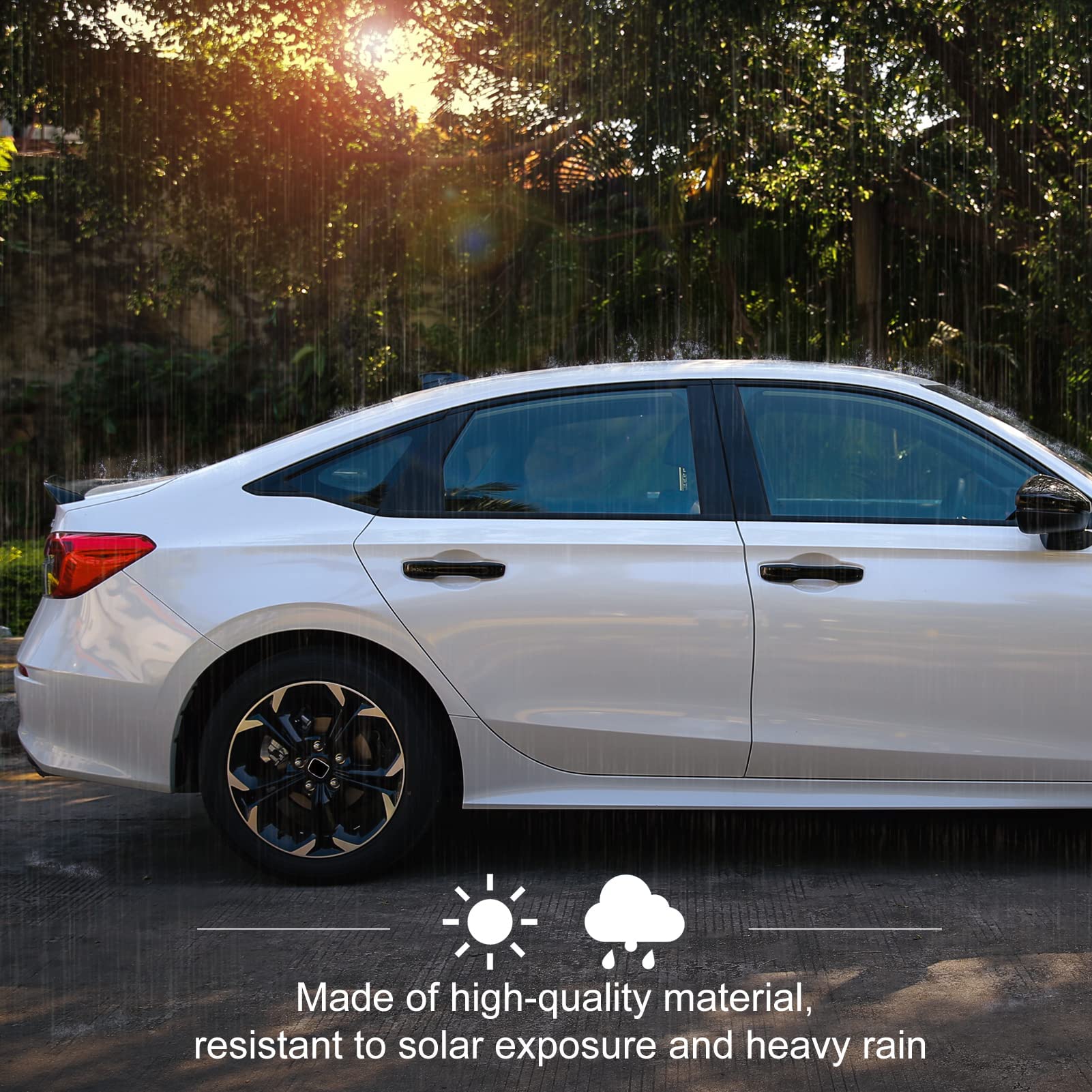 Thenice HR-V door handle cover, durable material protects exterior.