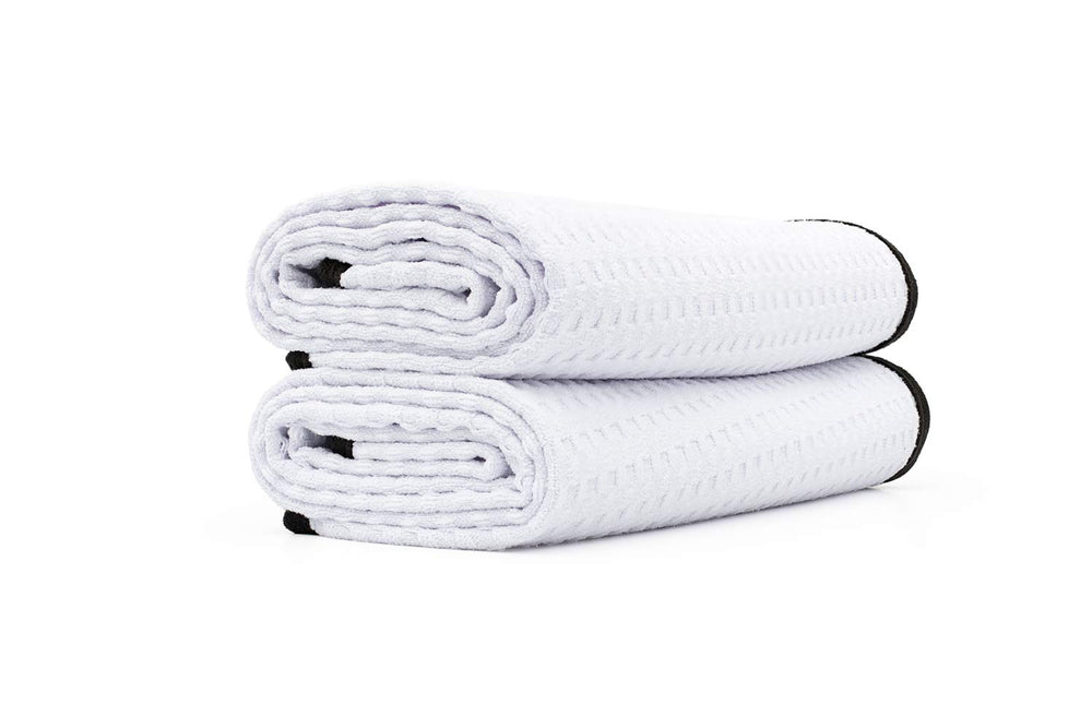 The Rag Company Dry Me A River waffle-weave closeup for fast water pickup