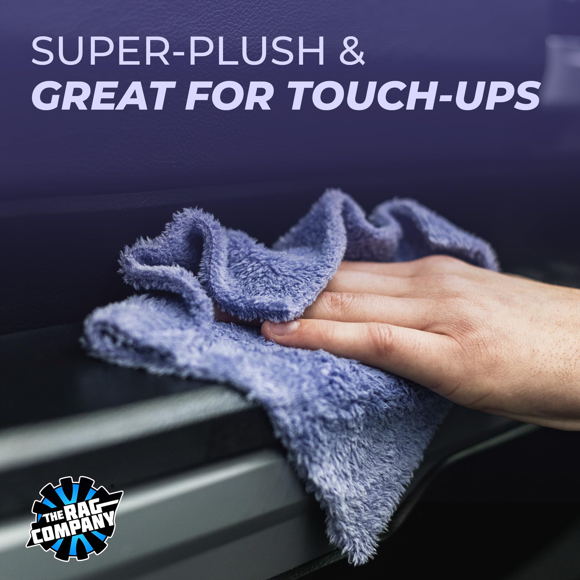 The Rag Company Eaglet 350 plush microfiber absorbs quickly during detailing