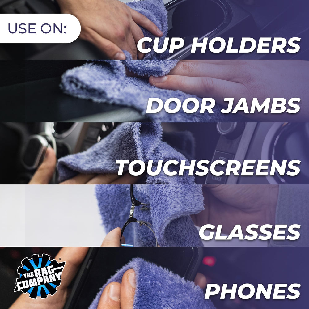 The Rag Company Eaglet 350 lavender towel for wheels and mirrors