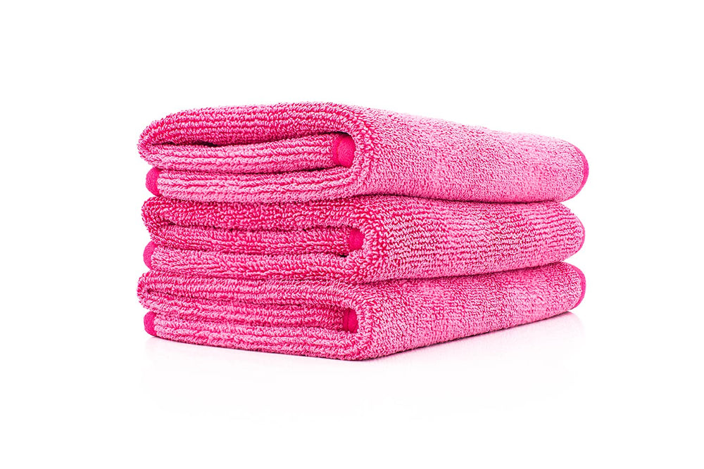FTW pink window towel delivers crystal-clear, streak-free windows