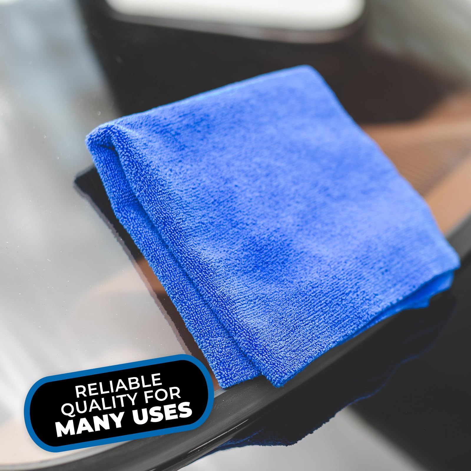 Royal blue 10-pack display ready for professional detailing tasks.
