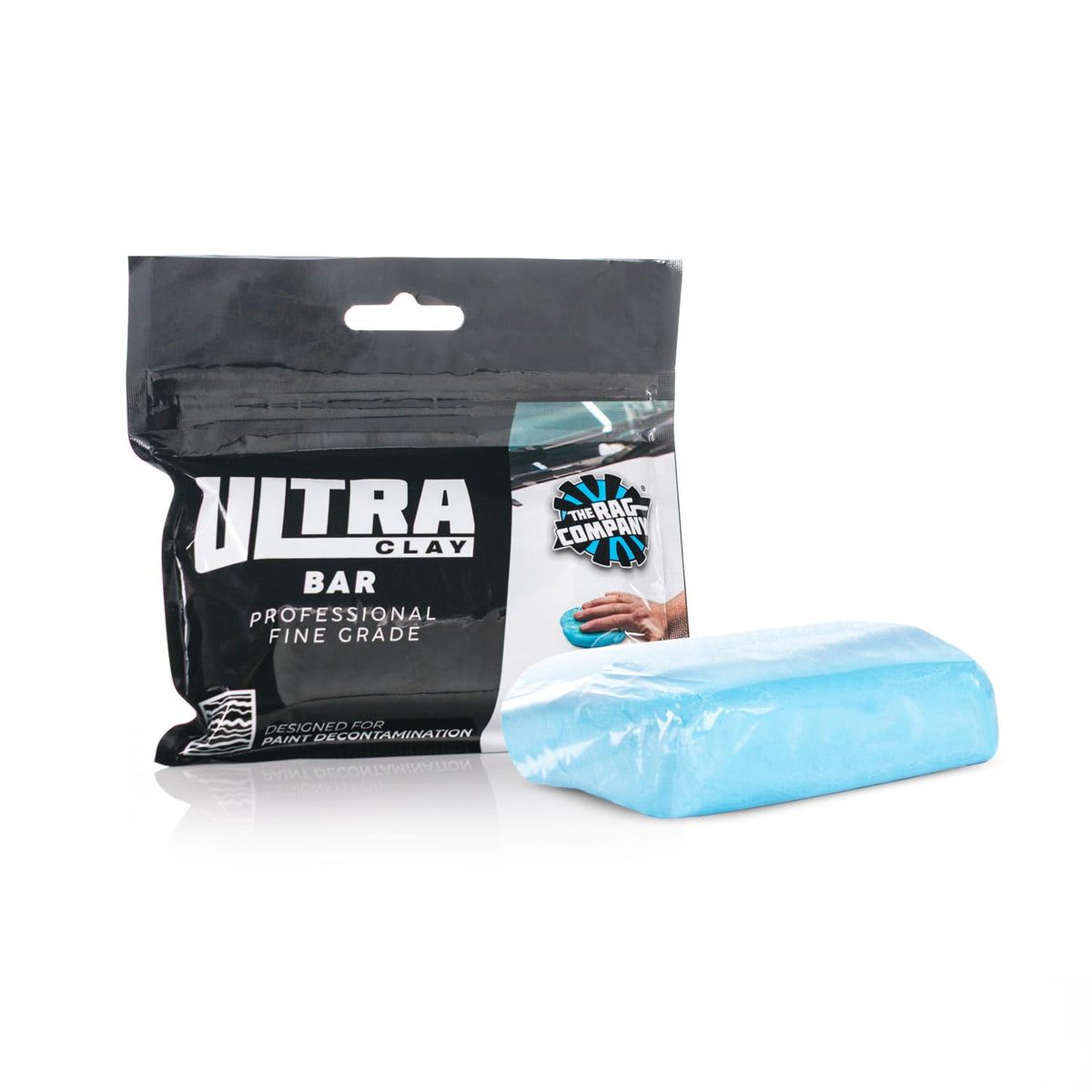 The Rag Company Ultra Clay Bar decontaminates car paint for prep