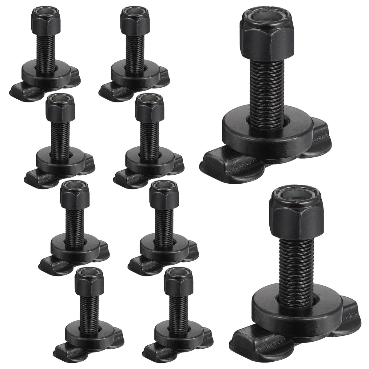 Therwen L-Track stud assembly for secure trailer tie-downs