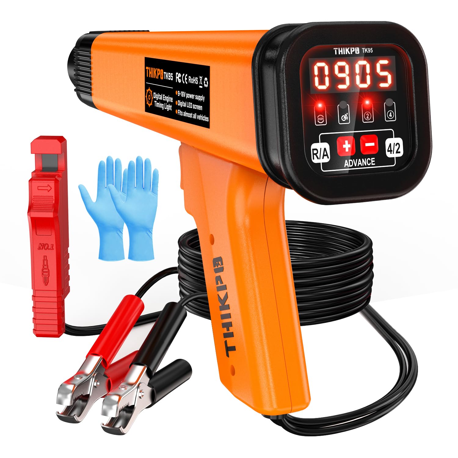 THIKPO digital timing light housing designed for rugged field use and reliable timing checks.