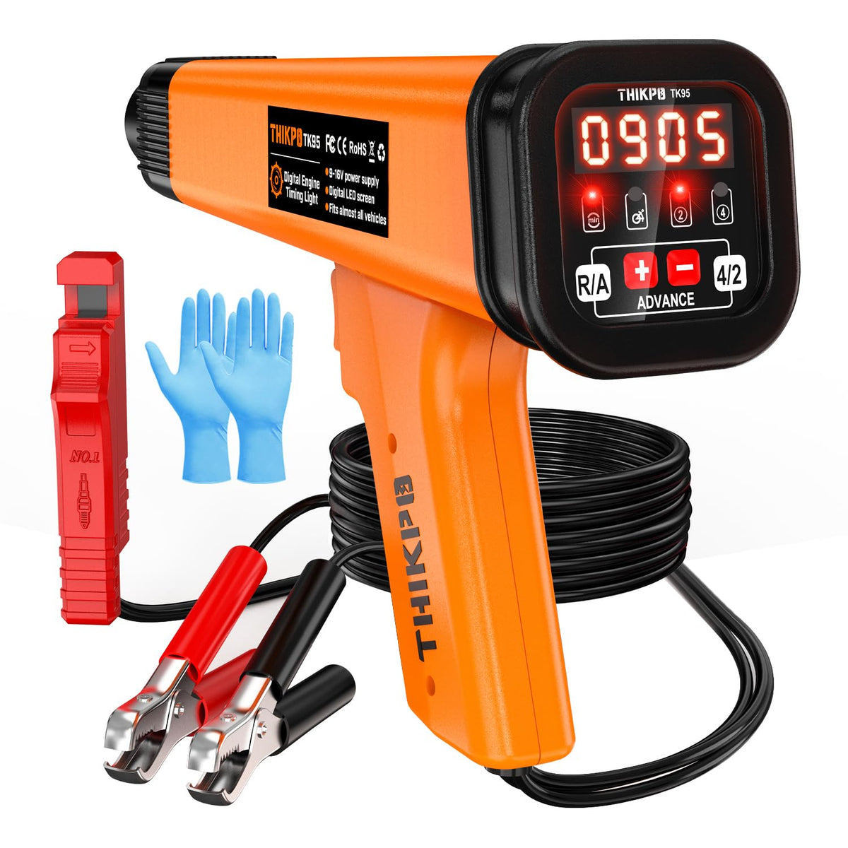 THIKPO digital timing light housing designed for rugged field use and reliable timing checks.