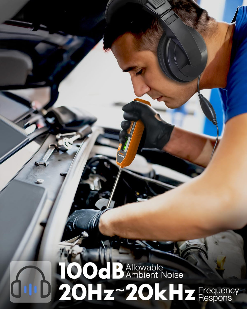THIKPO adjustable headset enables hands-free, safer diagnostics.