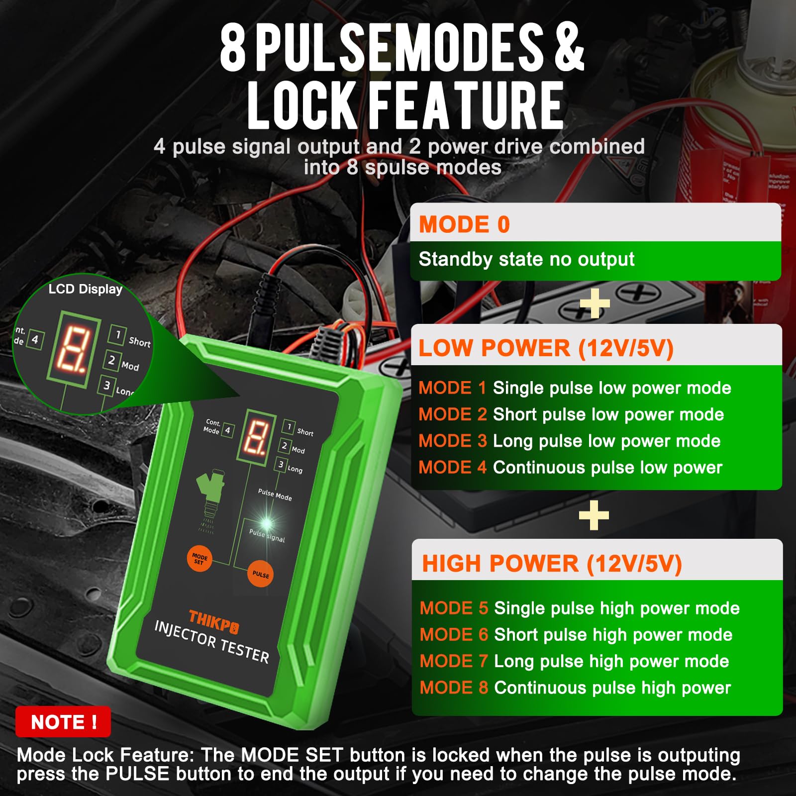THIKPO eight adapters kit supports most 12V EFI and GDI injectors