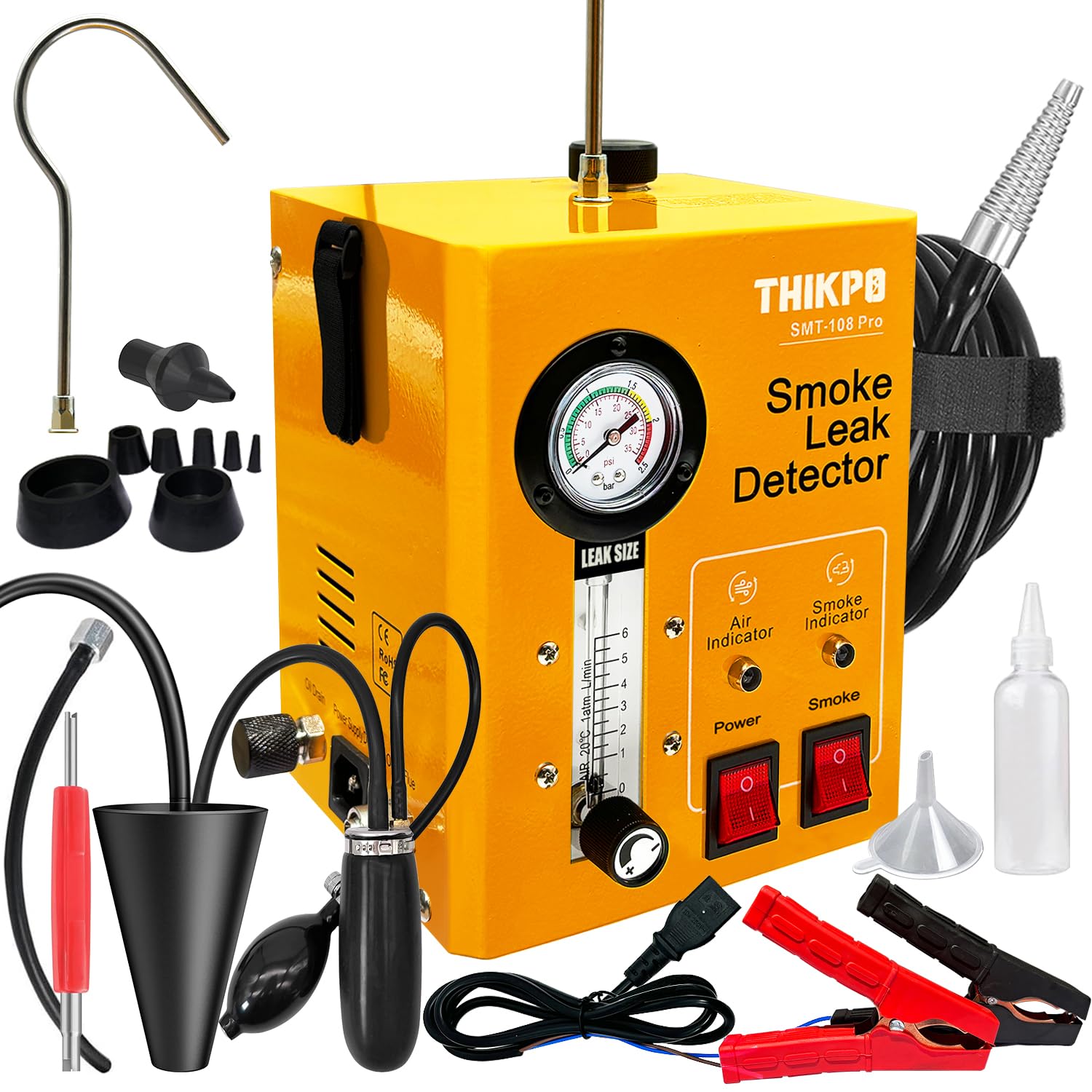 THIKPO smoke machine with built-in air pump for fast leak testing
