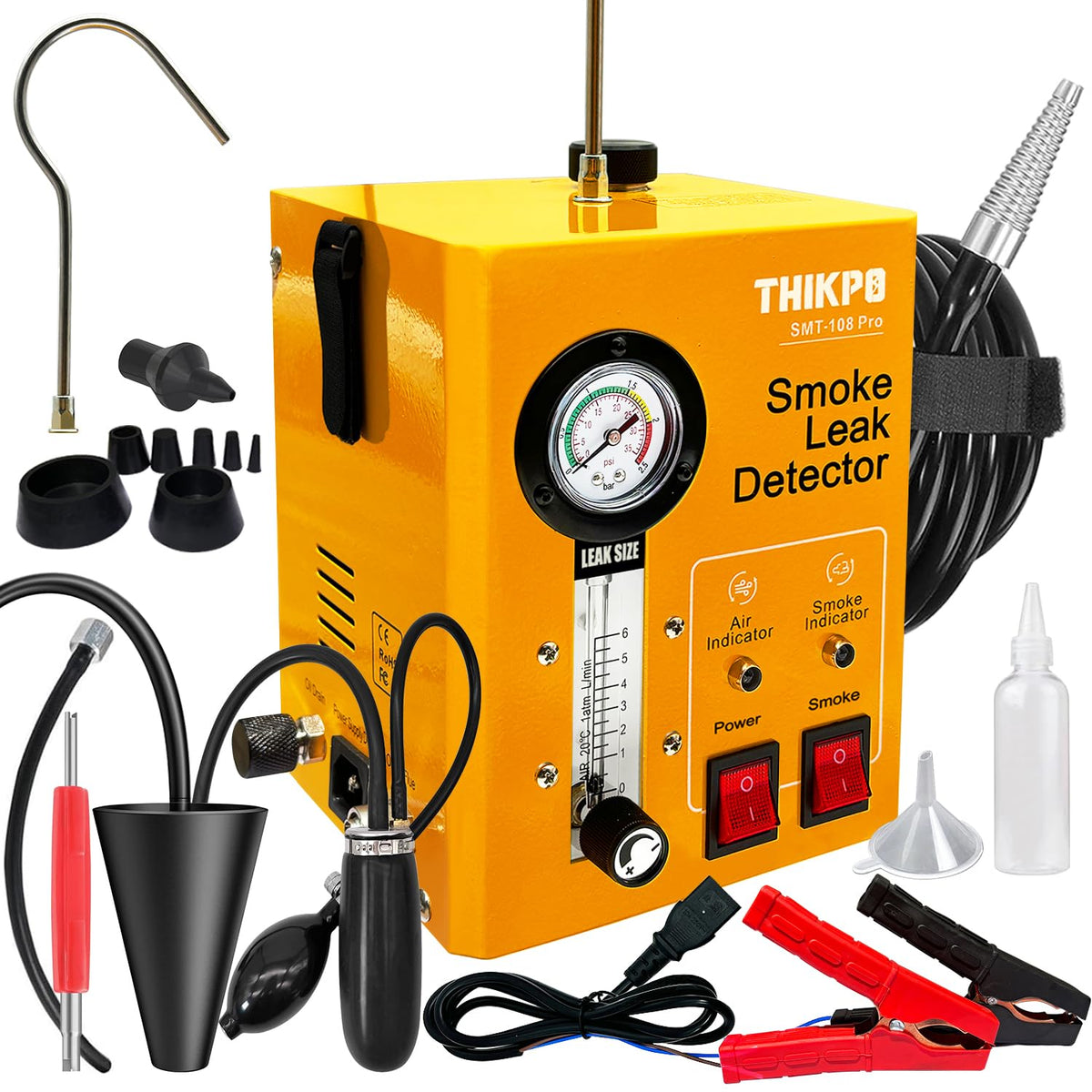 THIKPO smoke machine with built-in air pump for fast leak testing