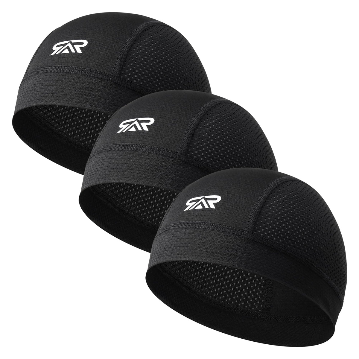 THINDUST front view of 3-pack skull caps showing compact packaging and convenience