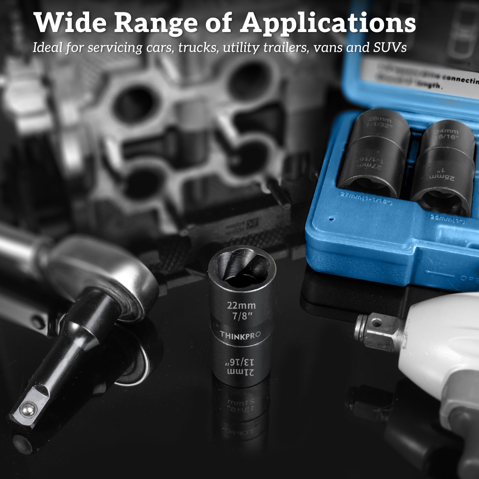 Thinkpro tool built from CR-MO steel for strength during tire service