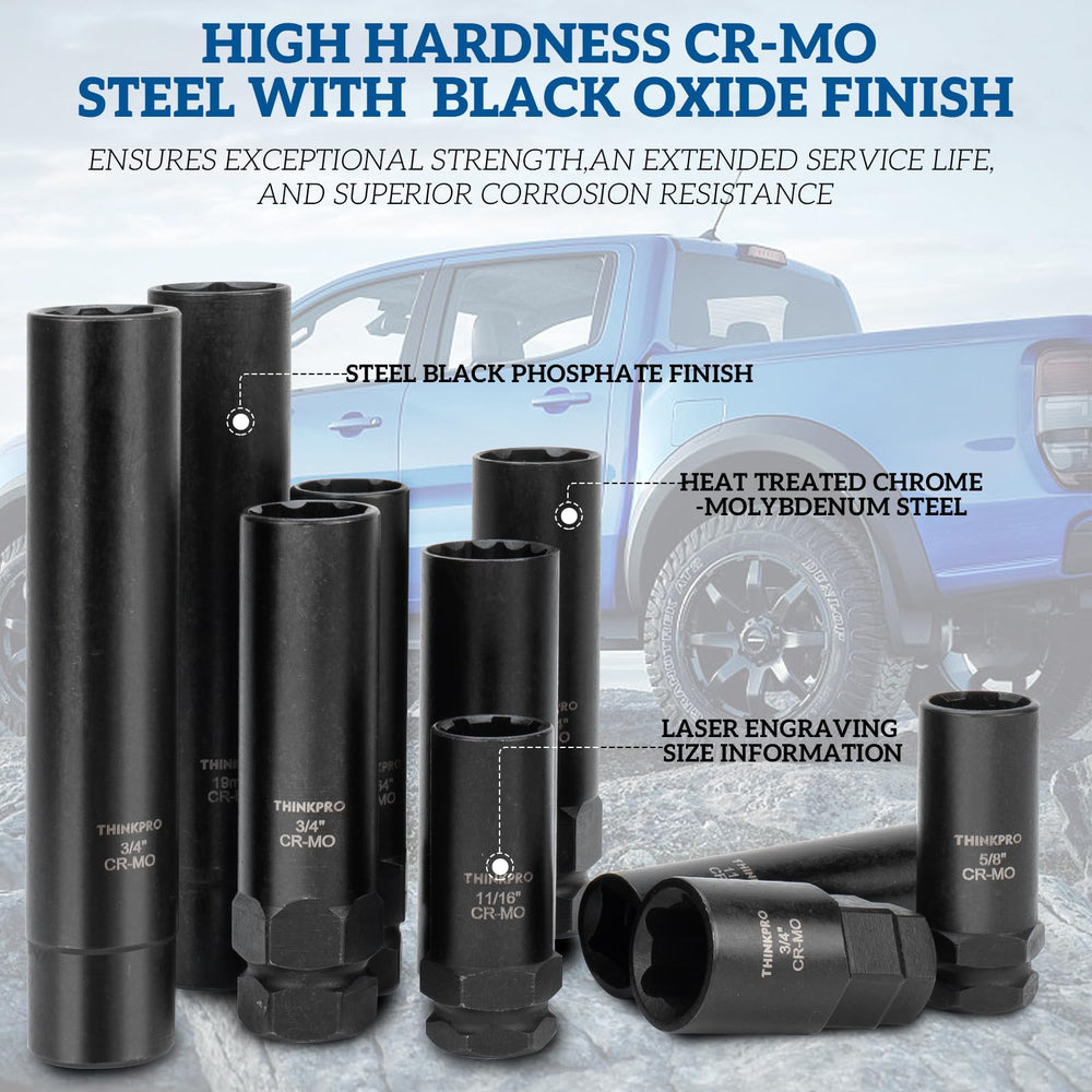Thinkpro ten-piece master key configuration covers multiple sizes for roadside fixes