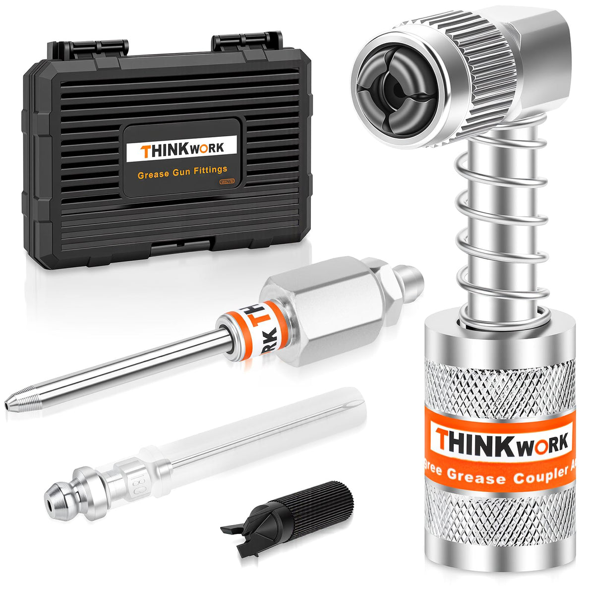 THINKWORK 4PC quick connect kit ready for versatile lubrication in tight spaces