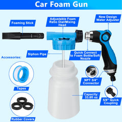 THINKWORK car wash brush-mop with adjustable length for hard-to-reach areas
